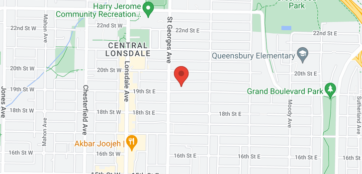 map of 222 E 19TH STREET